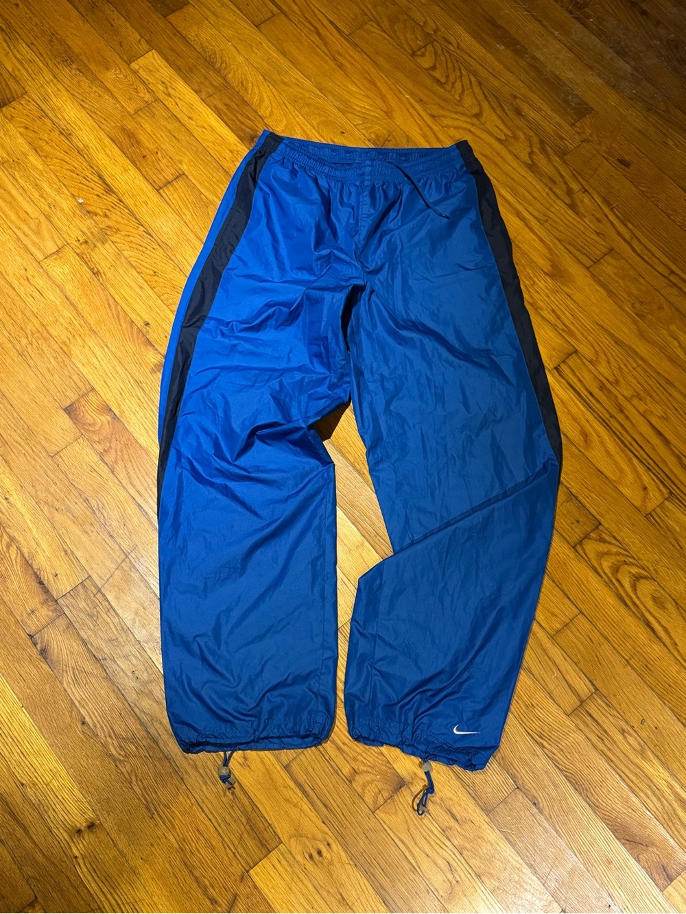 Vintage Nike Silver Tag Blue Shell Track Pants (M)